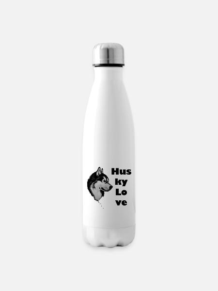 Husky Love - Isolierflasche - Weiß