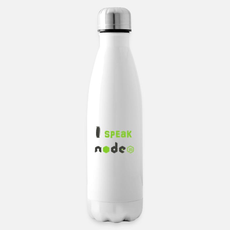 I Speak NodeJS - I speak NodeJS - Insulated Water Bottle - white
