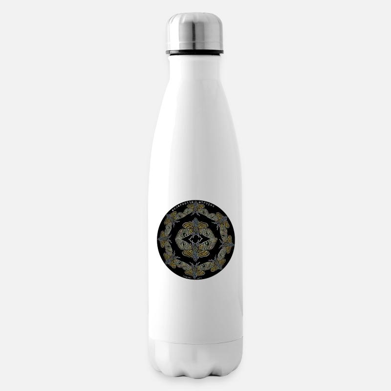 papillon de nuit de la mort - Bouteille isotherme - blanc