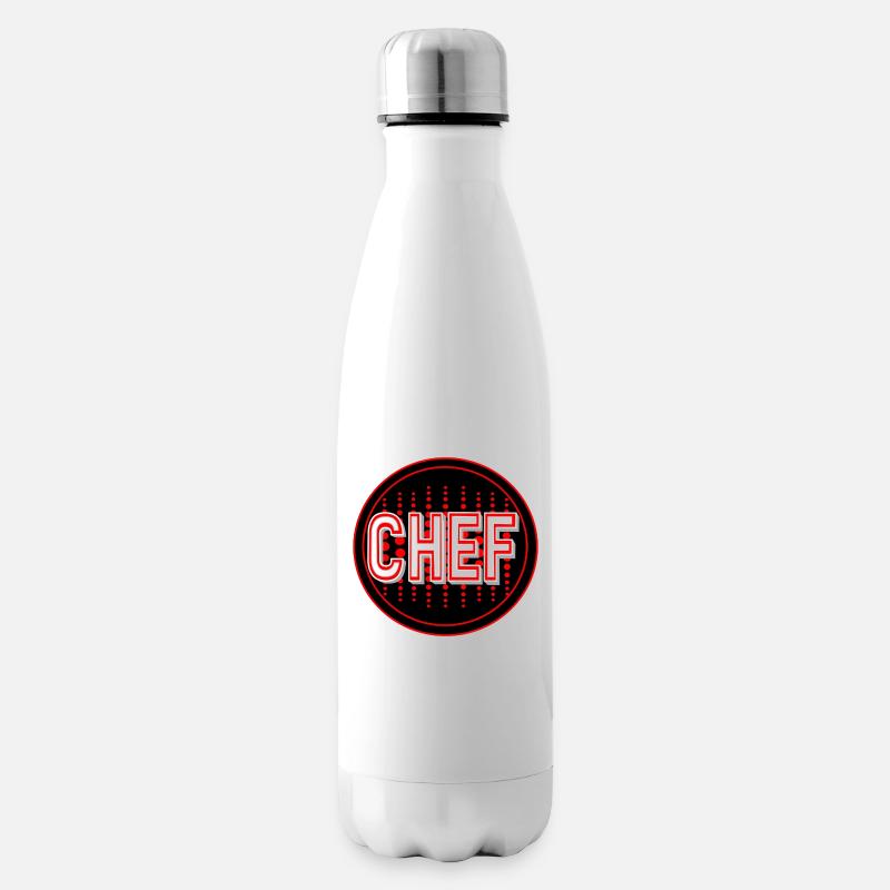 Chef avec un beau parcours - Bouteille isotherme - blanc