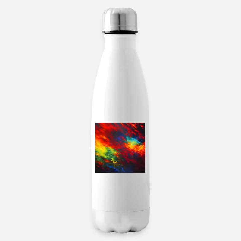 Lampes de pluie - Couleurs abstraites - Bouteille isotherme - blanc