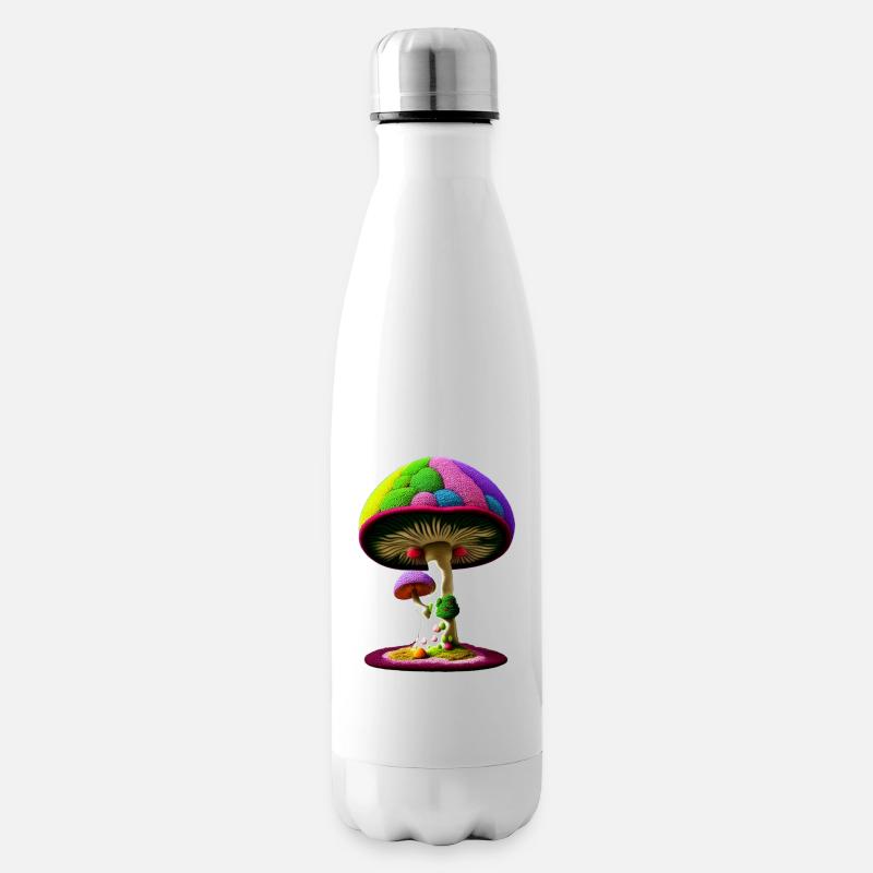 Magic Mashroom Tree - Insulated Water Bottle - white