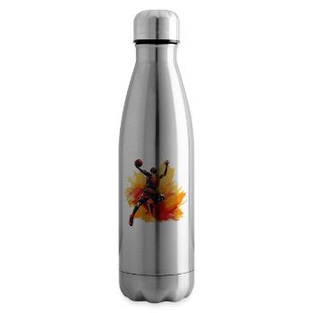 Conception de joueur de basket-ball pour les fans de sport Basketball - Bouteille isotherme - argent clair - Droite