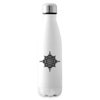 Mandala - Bouteille isotherme - blanc - Droite