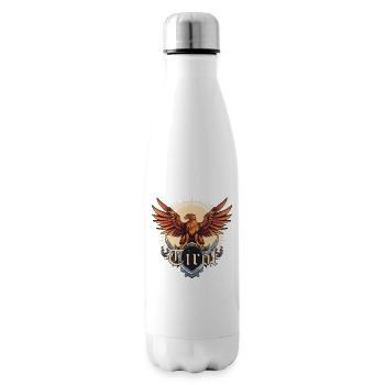 Tyrolean eagle loyal to the state of Tyrol, golden eagle - Insulated Water Bottle - white - Right