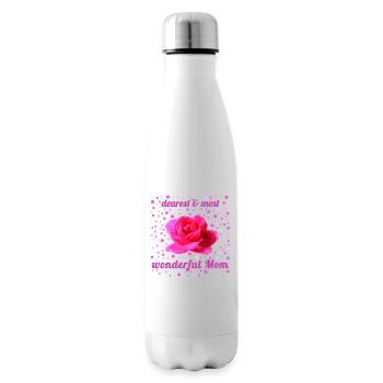 Fête des mères - Bouteille isotherme - blanc - Droite