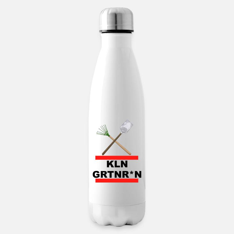 Kleingarten - Kleingärtner*in - Isolierflasche - Weiß