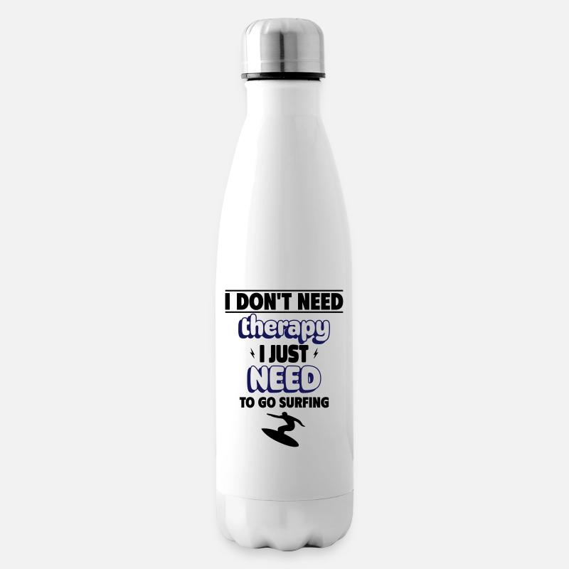 Need to surf - Insulated Water Bottle - white