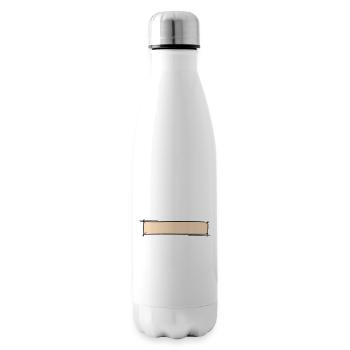 Cadre décoratif. Modèle de bannière / badge nominatif. - Bouteille isotherme - blanc - Droite