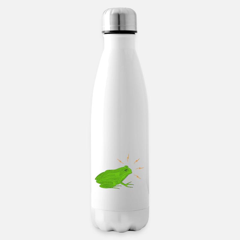 Frosch - Isolierflasche - Weiß