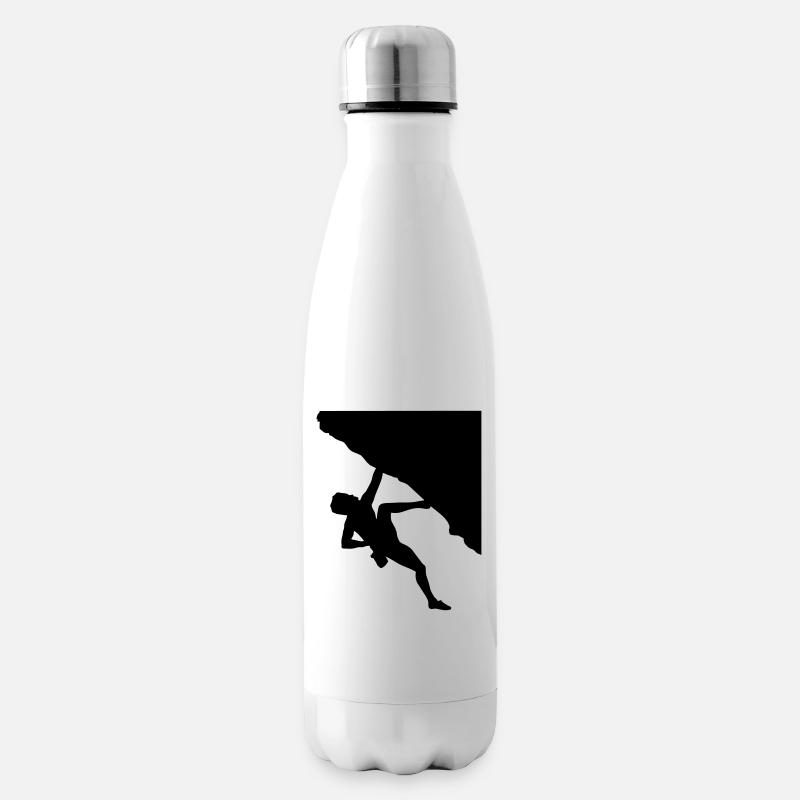 Kletterer, Klettern - Isolierflasche - Weiß