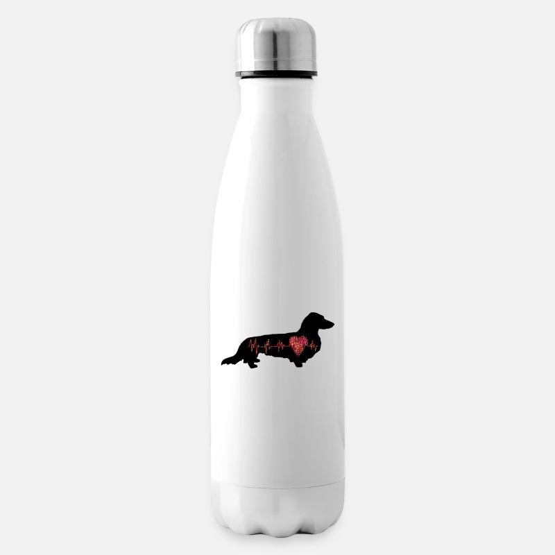 100% de la température de la longueur du pilo (0132) - Bouteille isotherme - blanc