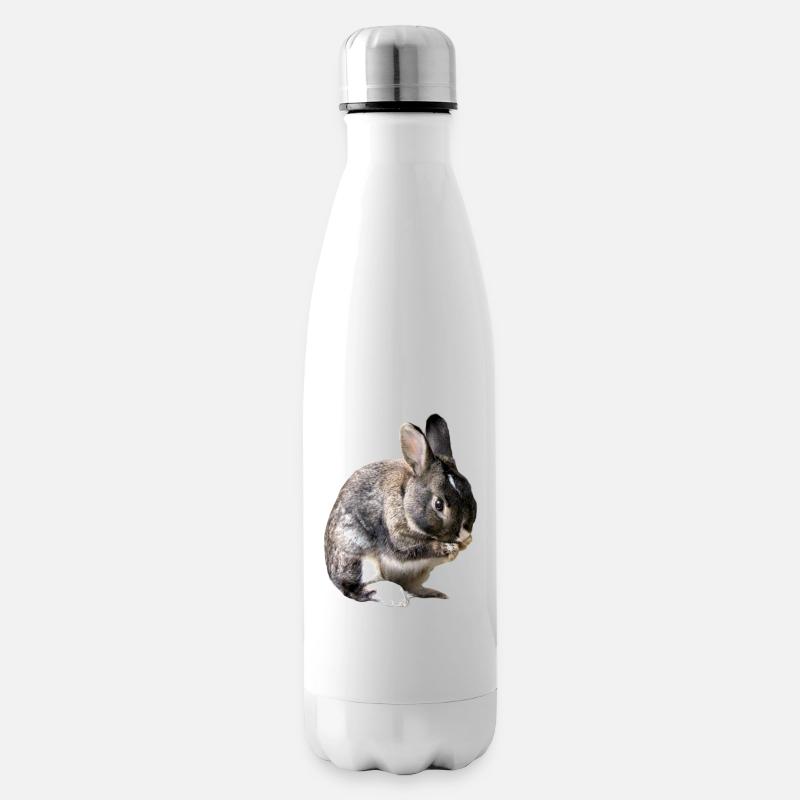 lapin - Bouteille isotherme - blanc