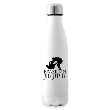 brazilian jiu jitsu - Insulated Water Bottle - white - Right