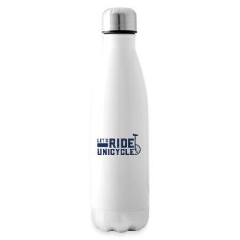Einrad - Isolierflasche - Weiß - Rechts