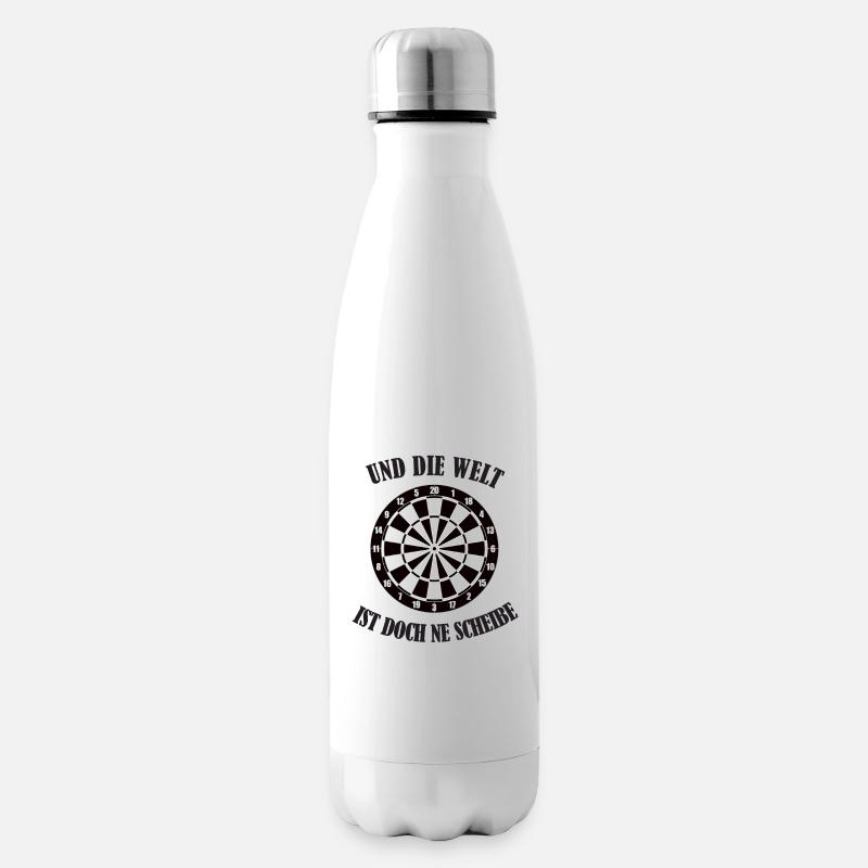 Dart Darts Dartscheibe Darter - Isolierflasche - Weiß