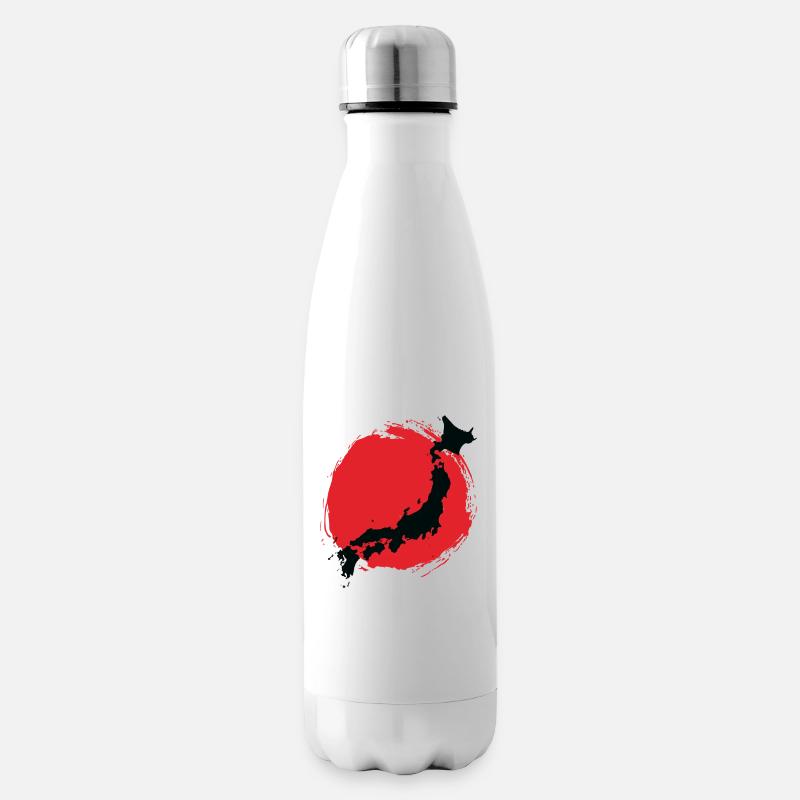 japan samurai lover nippon - Insulated Water Bottle - white