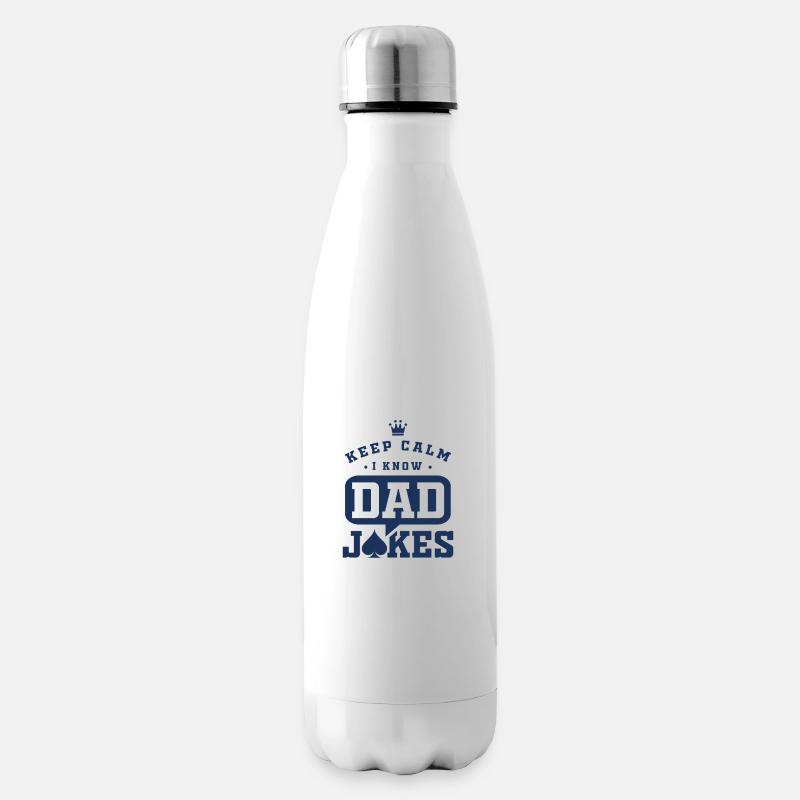 Dad Jokes - Isolierflasche - Weiß