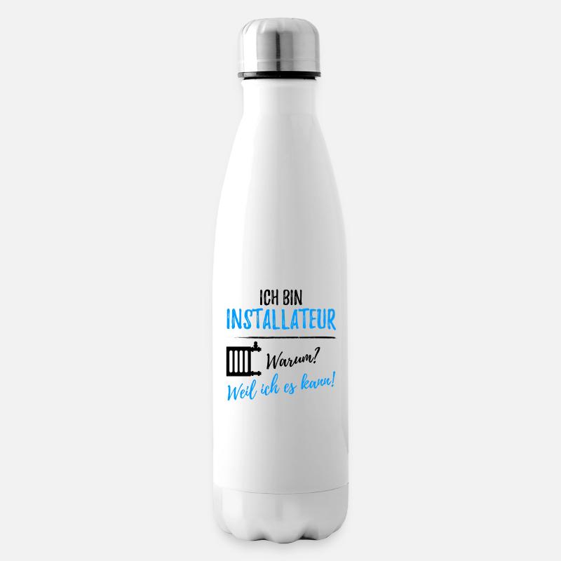 Klempner - Isolierflasche - Weiß