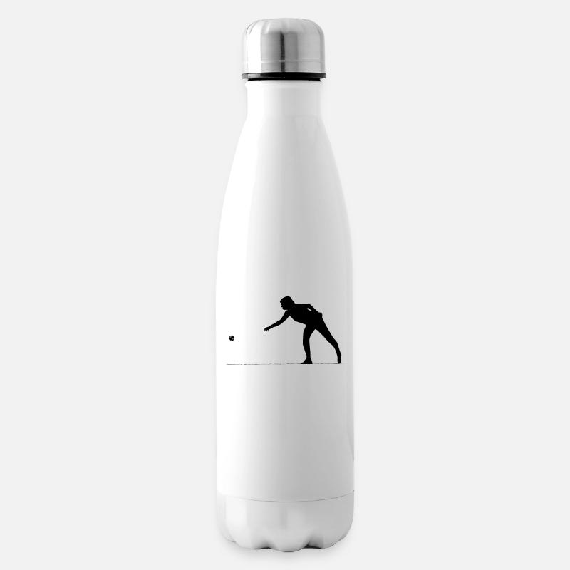 Boule Petanque Boccia Boules - Isolierflasche - Weiß