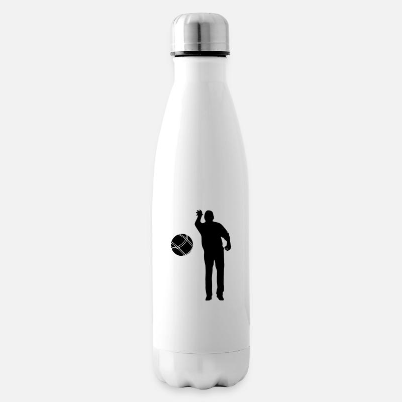 Boule Petanque Boccia Boules - Bouteille isotherme - blanc
