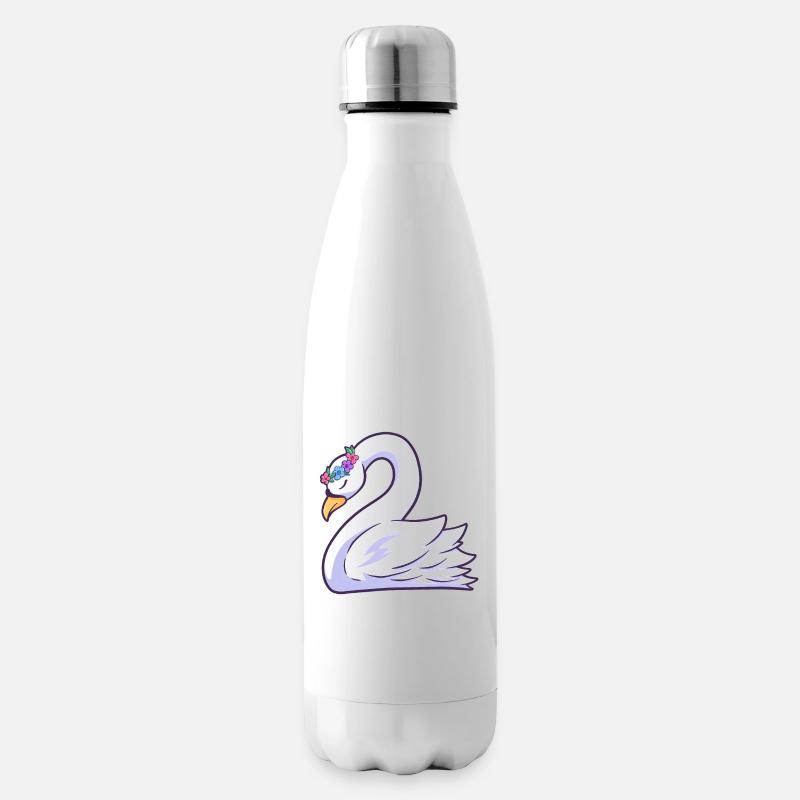 cygne - Bouteille isotherme - blanc