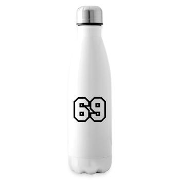69 number - Insulated Water Bottle - white - Right