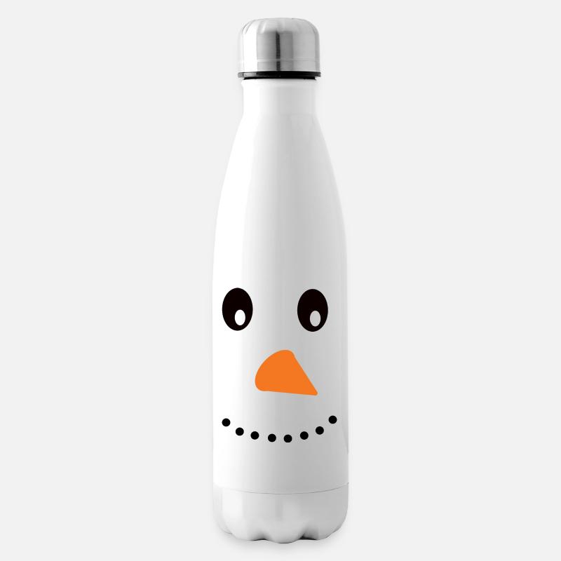 Snowman - Insulated Water Bottle - white