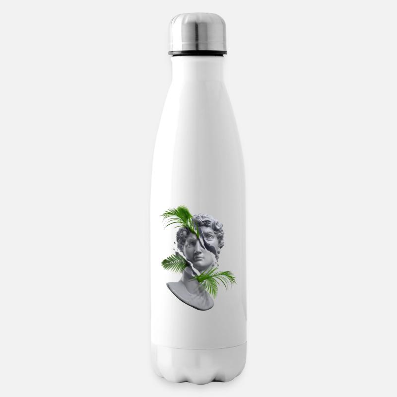 Grüne Statue - Isolierflasche - Weiß