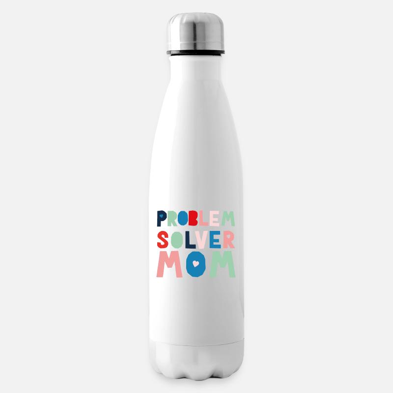 Problemlöser Mama - Isolierflasche - Weiß