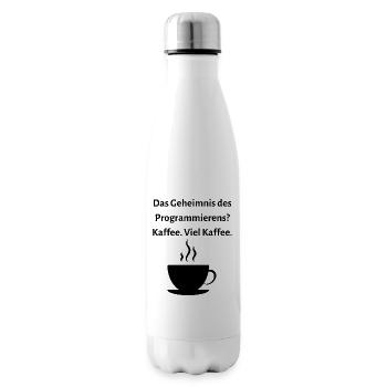 Das Geheimnis des Programmierens... - Isolierflasche - Weiß - Rechts