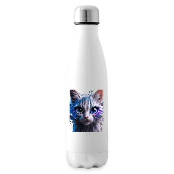 Chat de l’espace - Bouteille isotherme - blanc - Droite