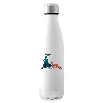 Ich & meine Follower – Hundehumor Design - Isolierflasche - Weiß - Rechts