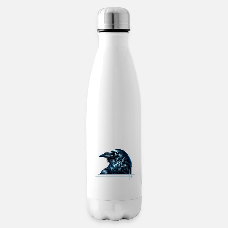 Le mystère du corbeau - Bouteille isotherme - blanc