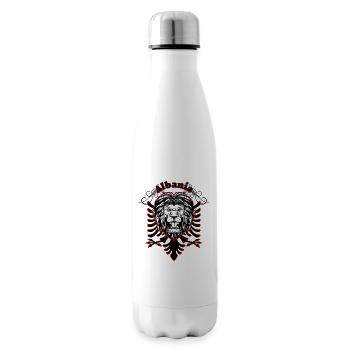 Lion d’Albanie - Bouteille isotherme - blanc - Droite