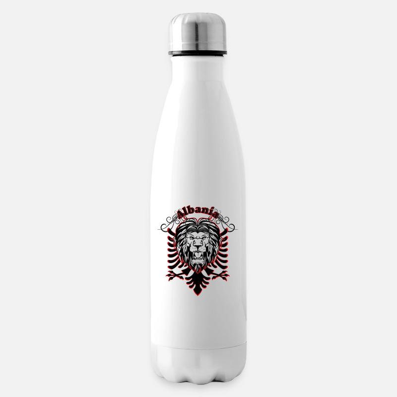 Albania Lion - Isolierflasche - Weiß