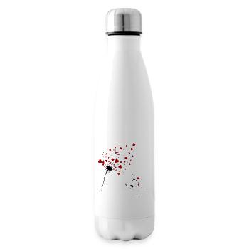 un souffle de cœurs - Bouteille isotherme - blanc - Droite