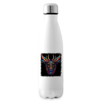 Alces Awesome Animal Shelter Animal Print - Insulated Water Bottle - white - Right
