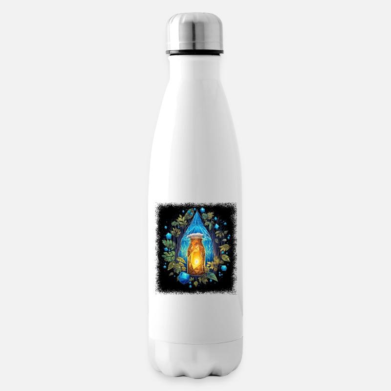 bird funny animals birthday 8 bit present idea - Isolierflasche - Weiß