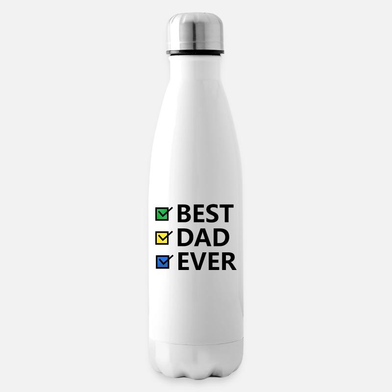 Bester Papa aller Zeiten - Isolierflasche - Weiß