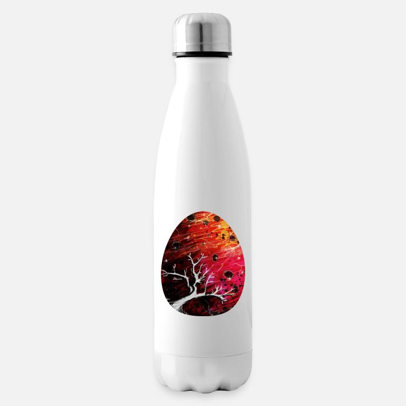 Dragon Egg Red - Insulated Water Bottle - white
