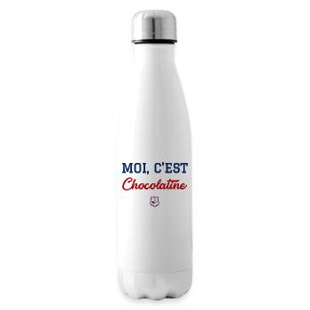Moi, c'est Chocolatine - Bouteille isotherme - blanc - Droite