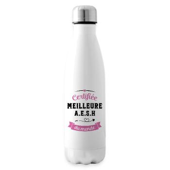 Certifiée meilleure aesh du monde - Bouteille isotherme - blanc - Droite