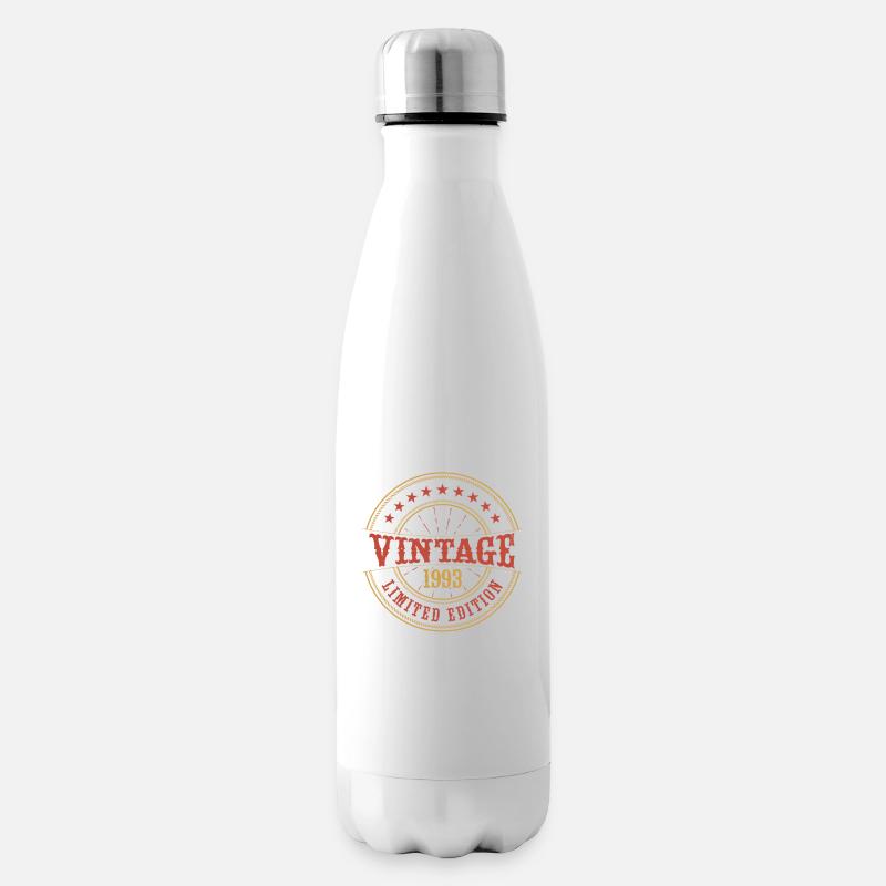 Vintage 1993 Vintage Jubiläum Geschenkidee 1993 - Isolierflasche - Weiß