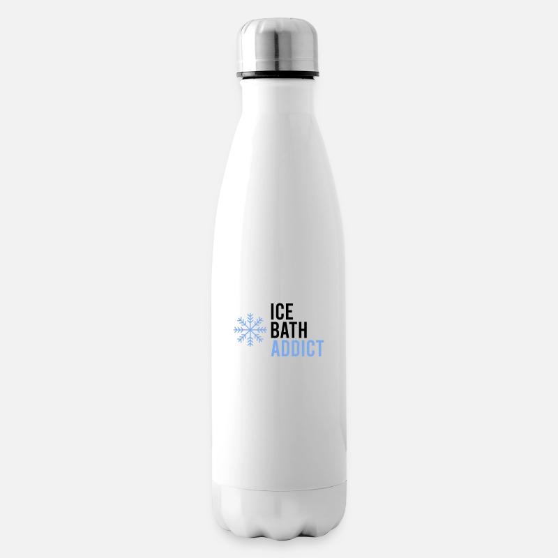 Eisbaden Gesundes Kaltes Eisschwimmen Kaltes - Isolierflasche - Weiß