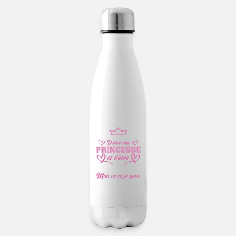 C'est compliqué d'etre une princesse et enceinte. - Bouteille isotherme - blanc