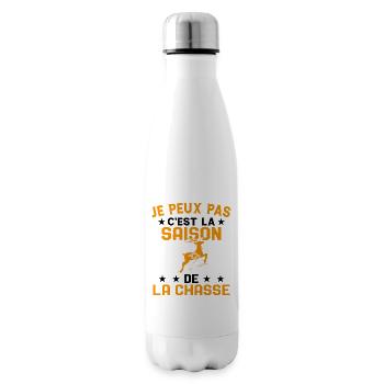C'est La Saison De La Chasse Humour Chasseur - Bouteille isotherme - blanc - Droite