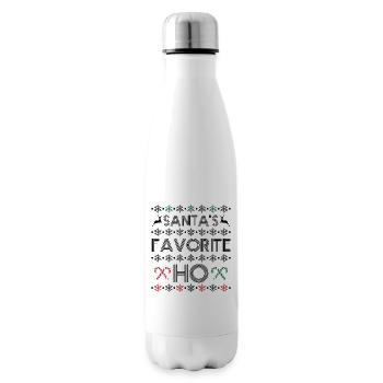 Santa's favorite ho - Bouteille isotherme - blanc - Droite