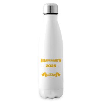 Legends were born in January 2025 | gift - Insulated Water Bottle - white - Right