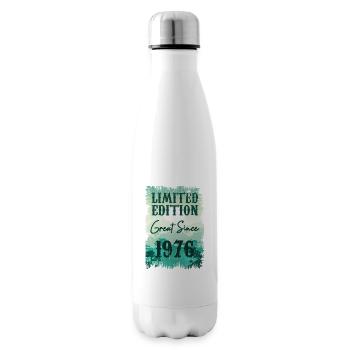 Einzigartig seit 1976 - Isolierflasche - Weiß - Rechts
